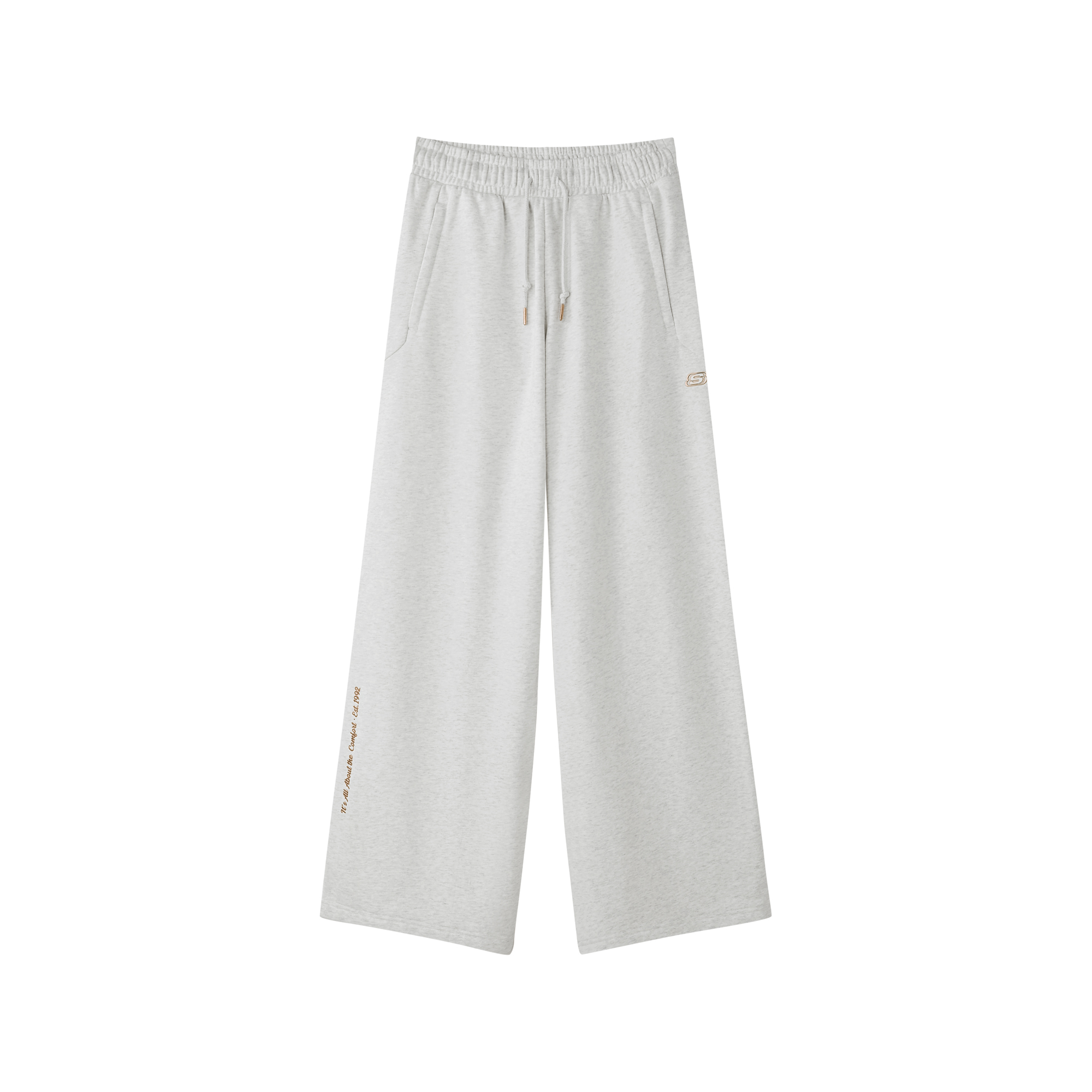 

Новогодние повседневные брюки Women's Light Heather Gray Skechers, серый