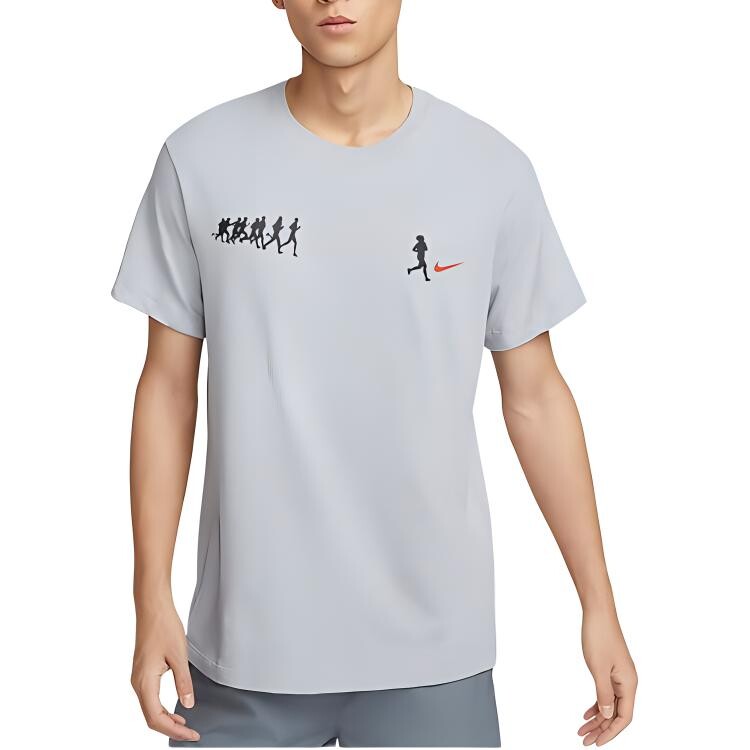 

Футболка мужская серая/белая Nike, серый
