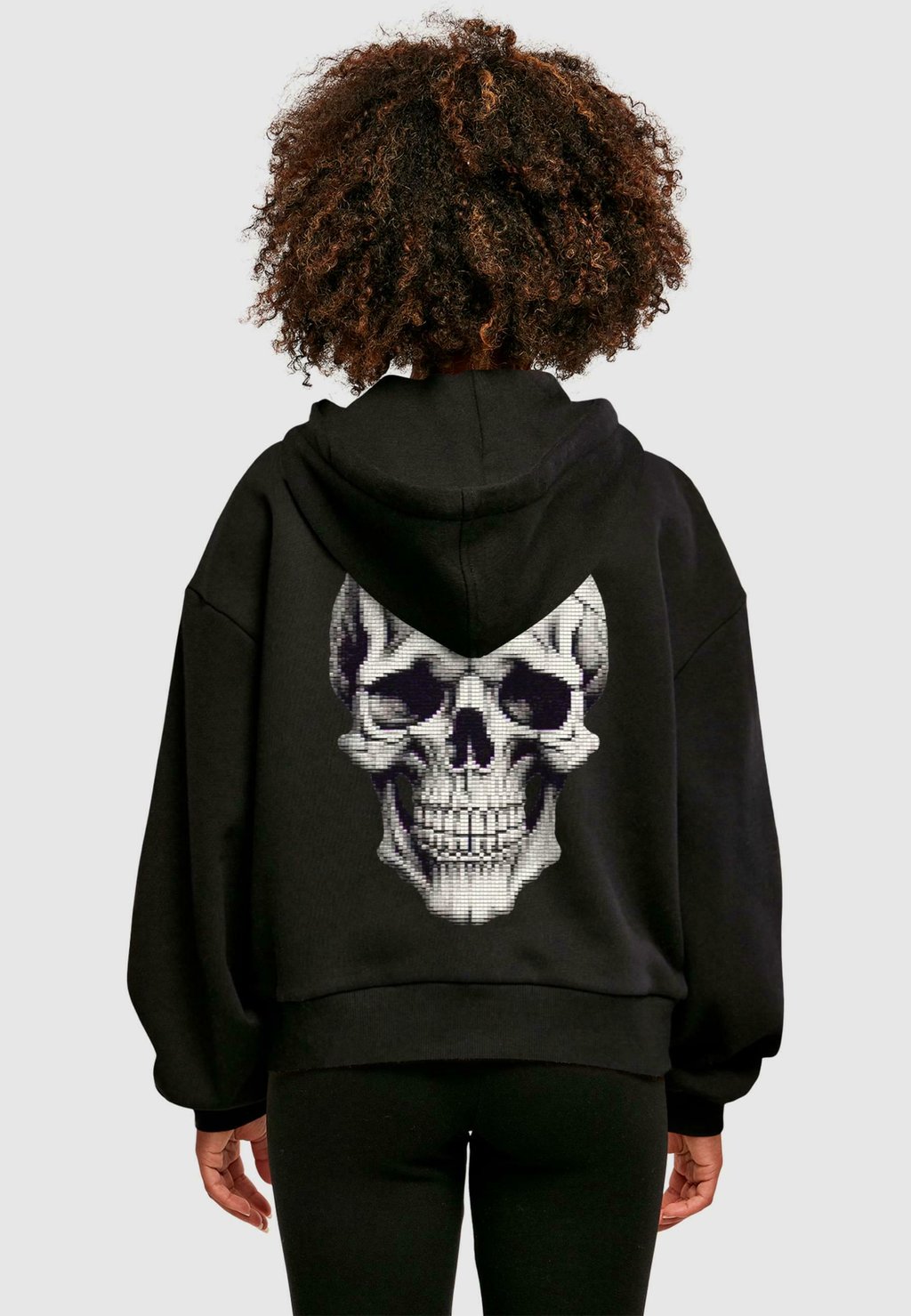 

Толстовка с капюшоном HALLOWEEN SKULL Merchcode, черный