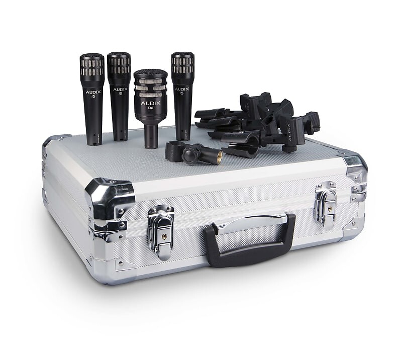 

Комплект микрофонов Audix DP4 4-Piece Drum Mic Pack with Case, Clips