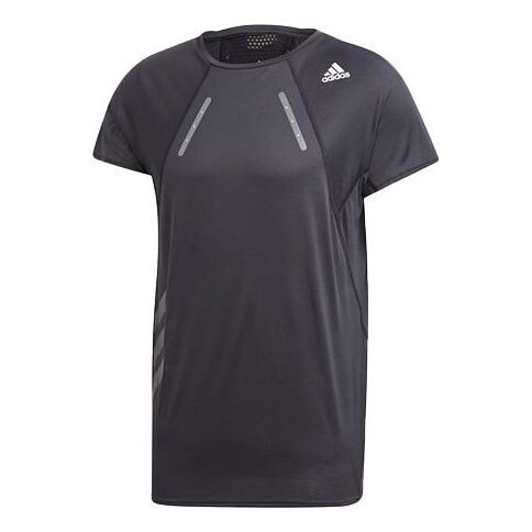 

Футболка adidas Running Sports Solid Color Short Sleeve Black, черный
