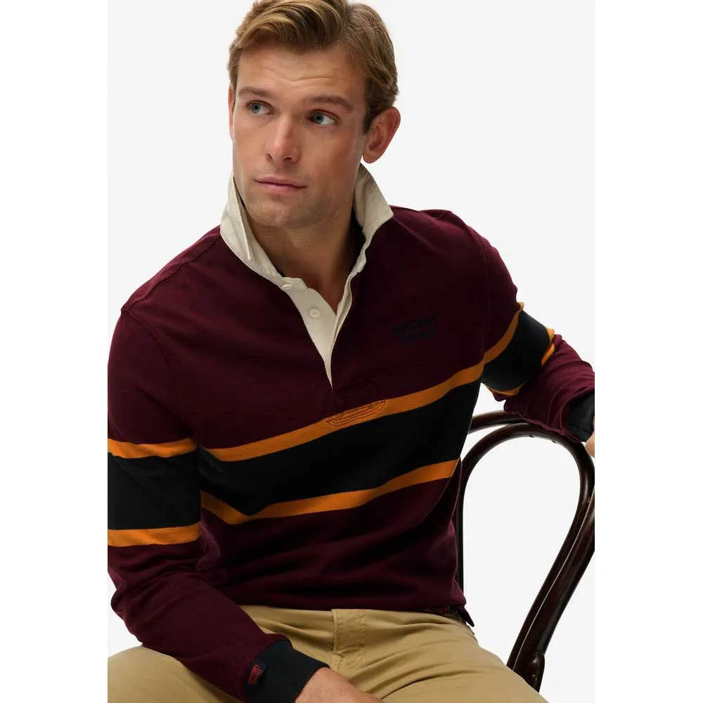 Футболка с коротким рукавом Superdry Vintage Athletic Stripe Rugby, красный — фото 4