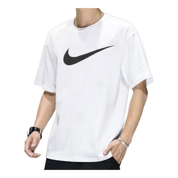 

Футболка Nike NSW Front Big Swoosh 'White Black', черный