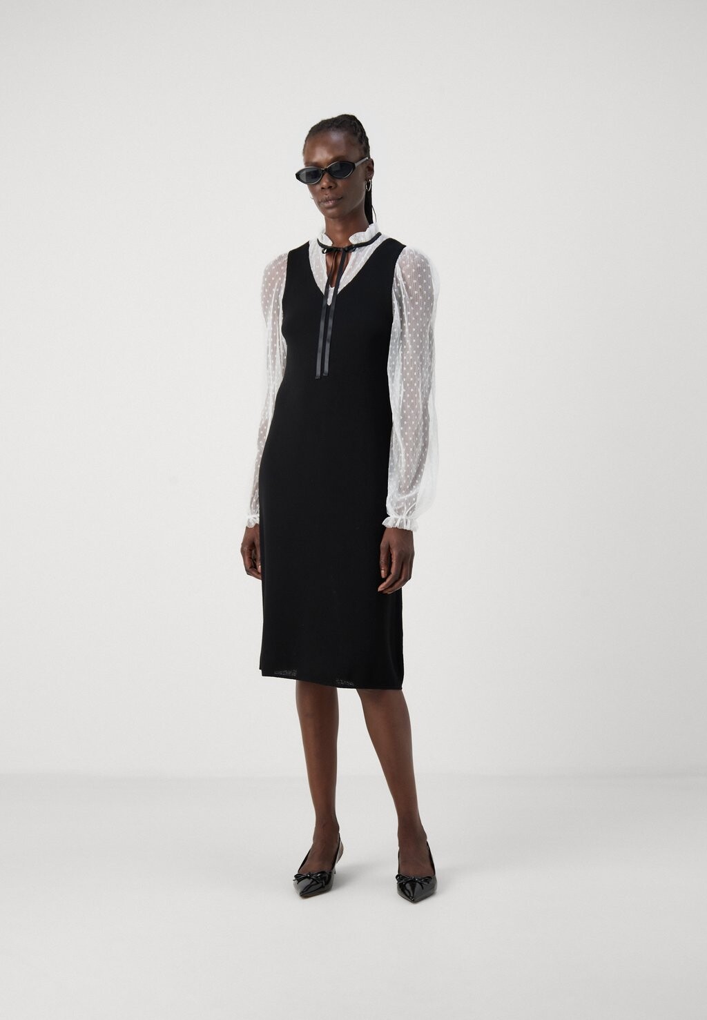 

Платье-джемпер YASDANNIE COMBINED DRESS YAS Tall, черный