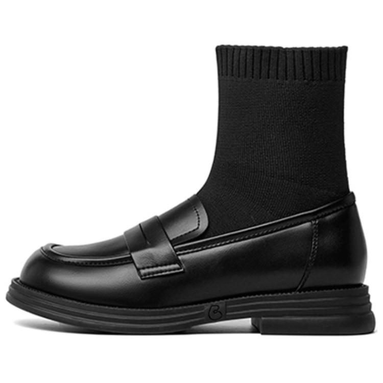 JOSINY Женские черные зимние ботинки на шнуровке с меховой подкладкой, цвет Black (Fleece-Lined)