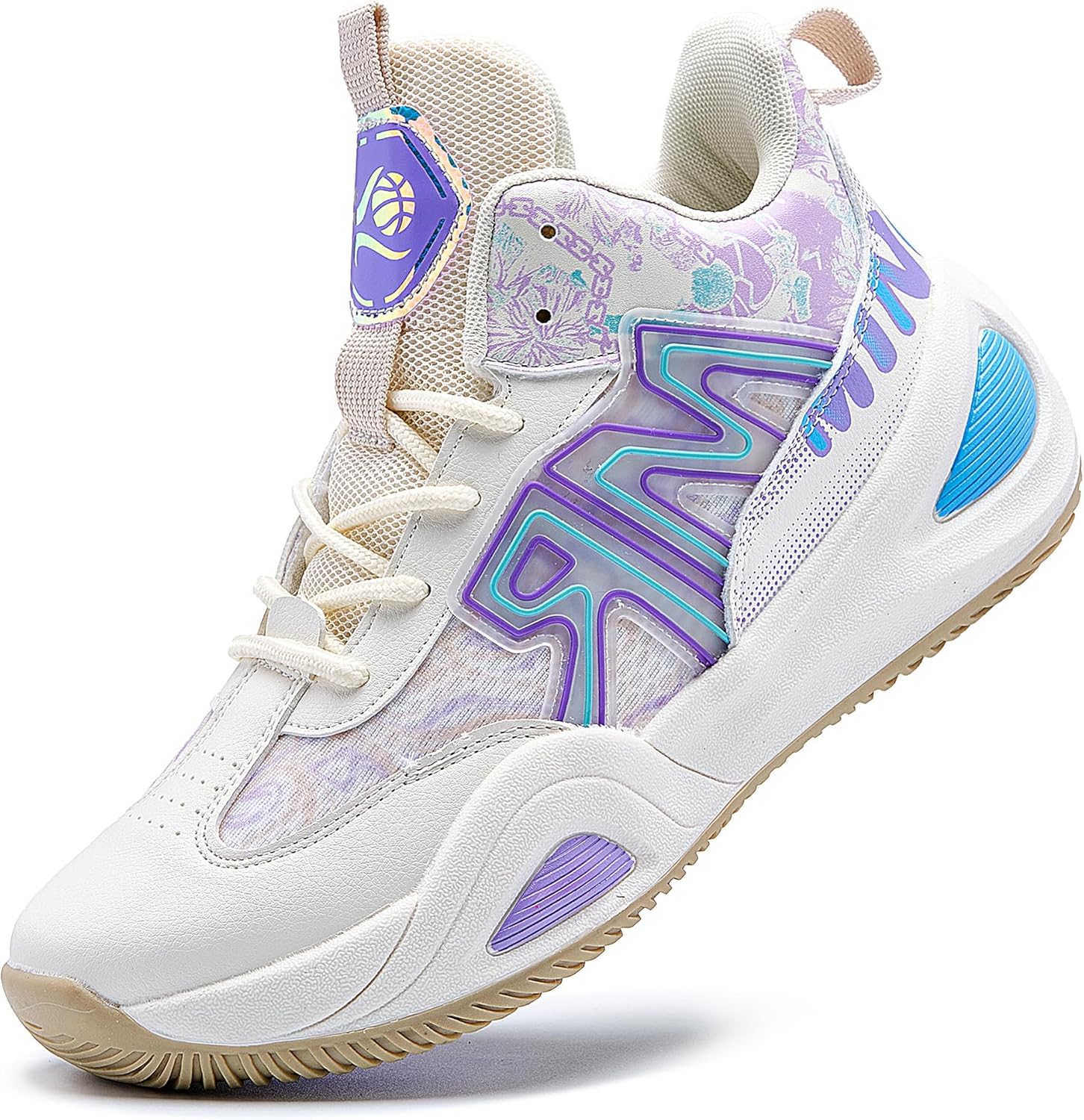 

Мужские баскетбольные кроссовки модные, дышащие, с противоскользящей подошвой, для бега и тренировок на свежем воздухе Kniaiwx, фиолетовый