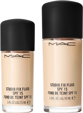 Матирующий праймер spf 15 MAC Cosmetics Mini Studio Fix Fluid SPF 15 24HR Matte Foundation + Oil Control, NC10 15 ml — фото 3