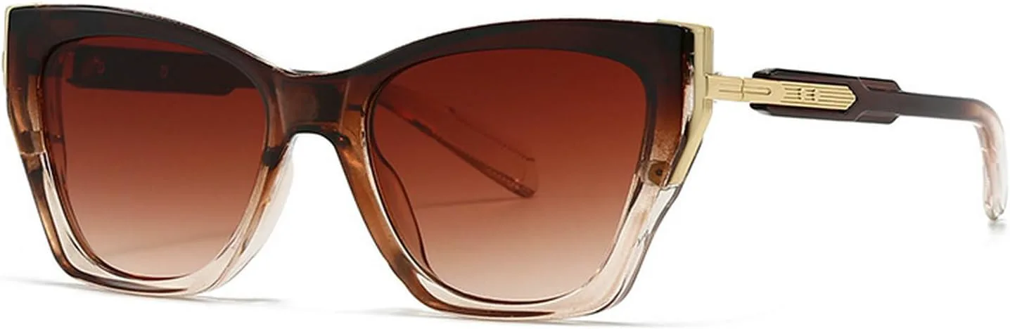 

Laureles Модные солнцезащитные очки «кошачий глаз» для женщин, солнцезащитные очки с леопардовым коричневым градиентом для мужчин, очки для путешествий и вождения, C5