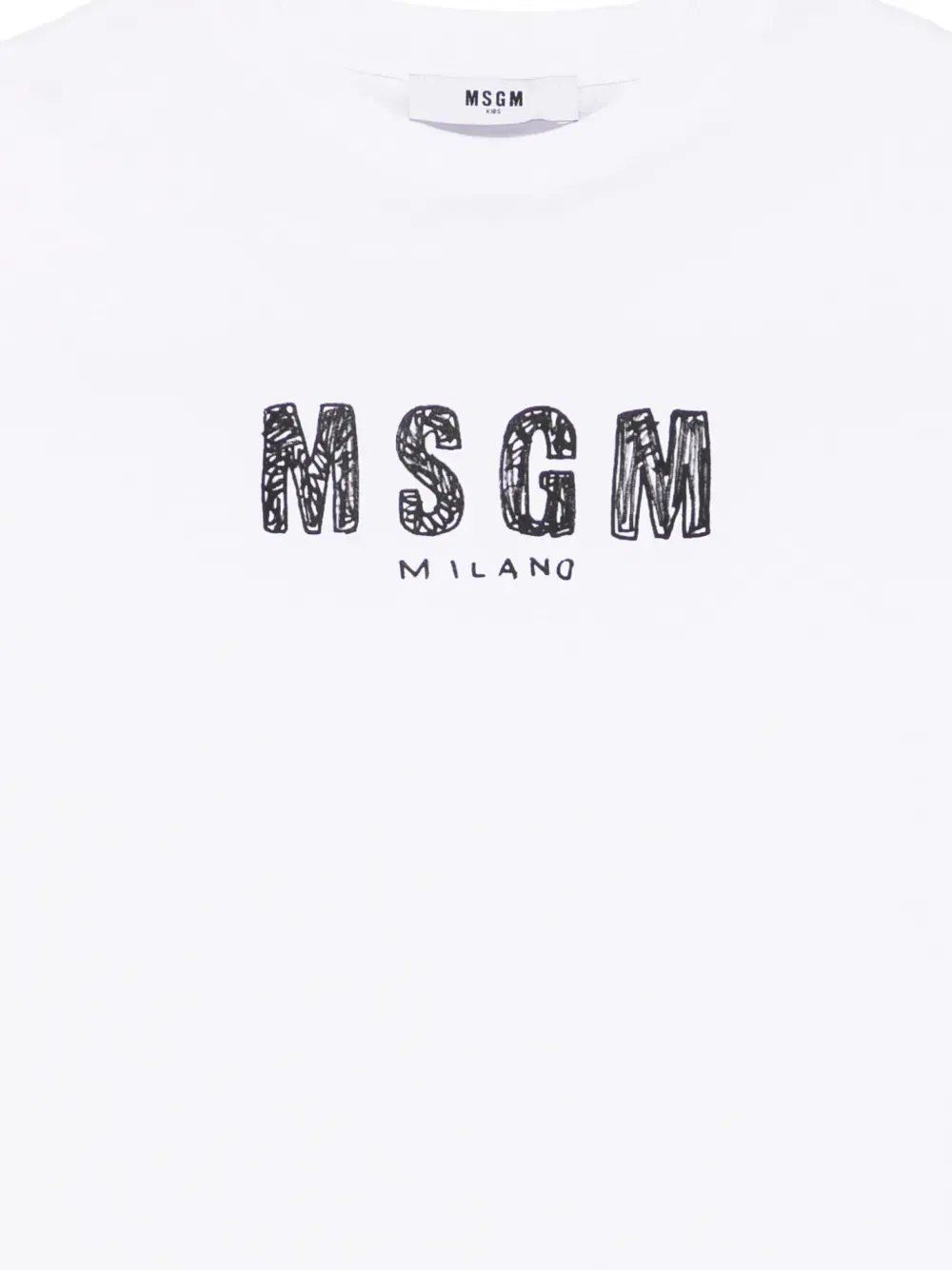 Жилет с логотипом Msgm Kids, белый — фото 3