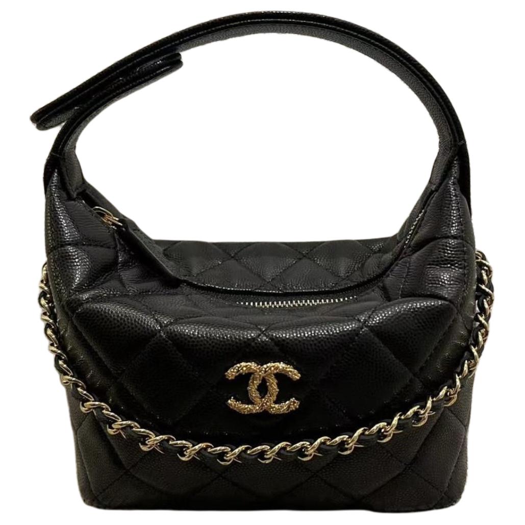 

CHANEL Сумка Shiny Grain Calfskin для женщин, черная