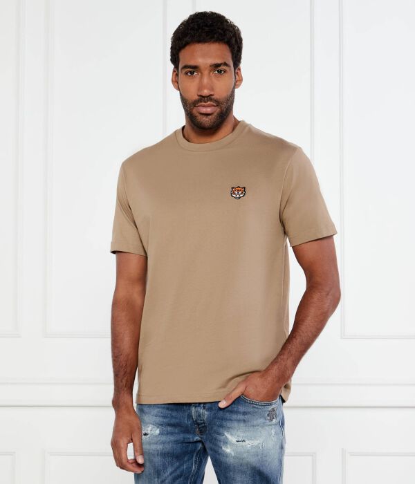 

Футболка с изображением счастливого тигра Regular fit Kenzo, желтый