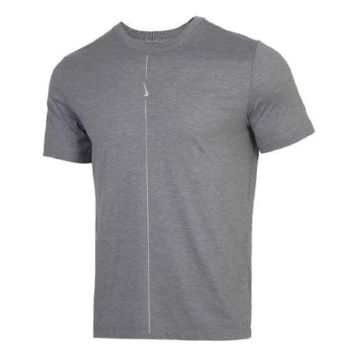 

Футболка yoga dri fit quick dry с коротким рукавом Nike, серый