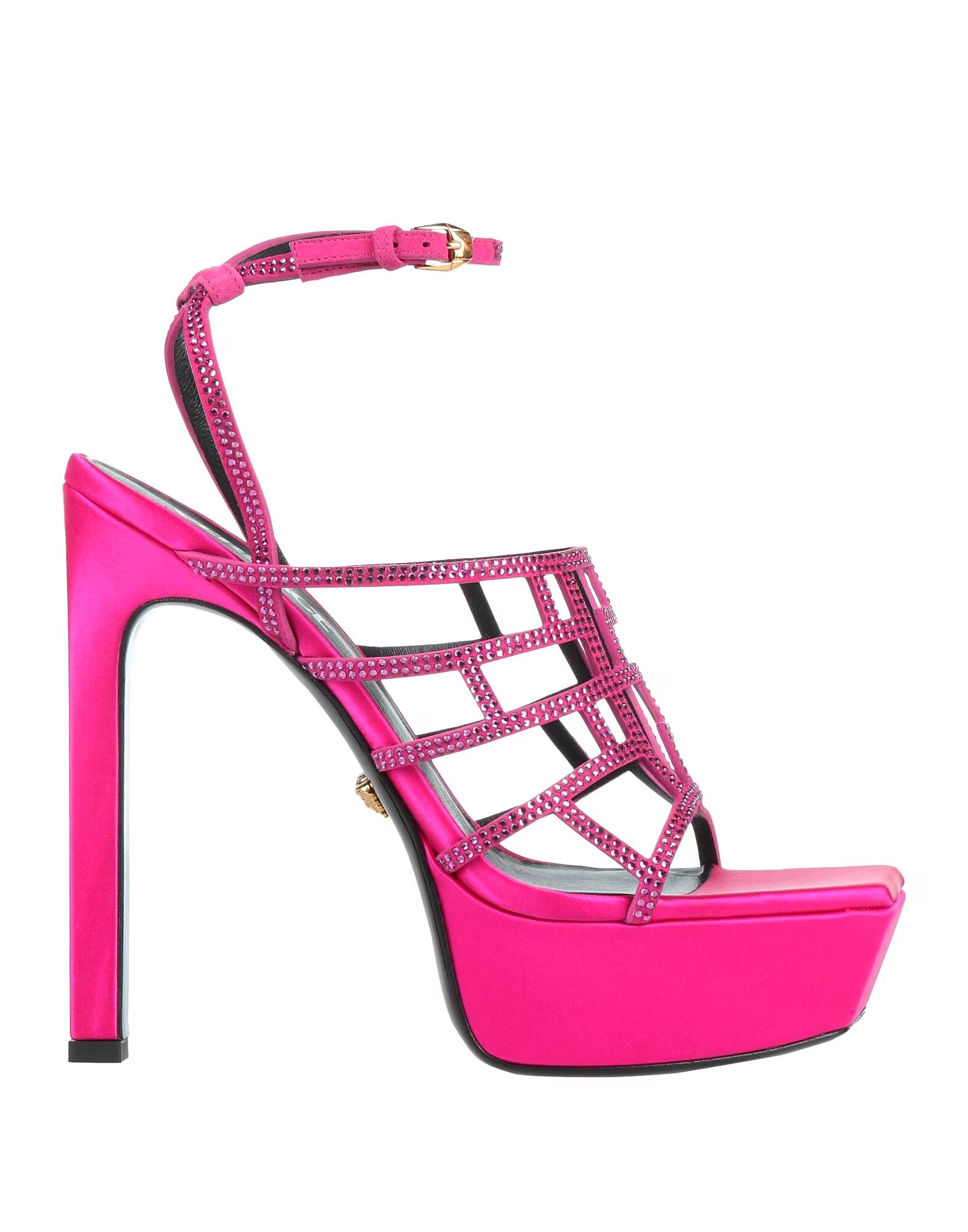 Сандалии Versace, фуксия