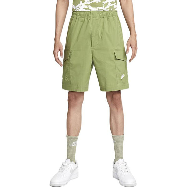 Шорты fw22 solid color logo embroidered cargo shorts green Nike, мультиколор — фото 3