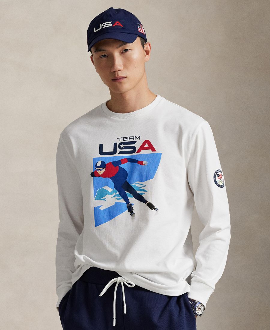 

Мужская футболка сборной США с графическим принтом Polo Ralph Lauren, White, Белый, Мужская футболка сборной США с графическим принтом Polo Ralph Lauren, White