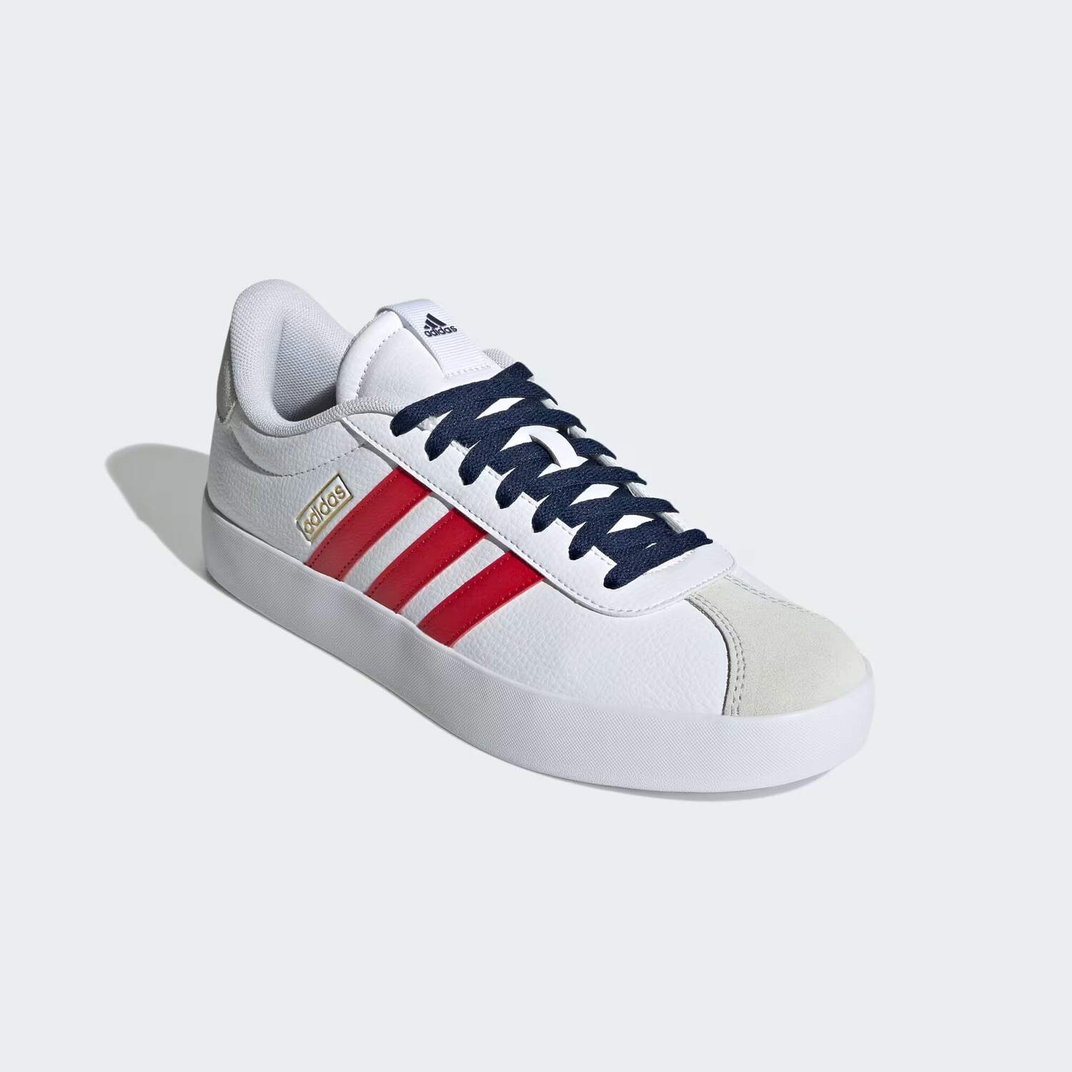Кроссовки VL Court 3.0 Adidas, цвет Cloud White/Better Scarlet/Team Navy Blue 2 — фото 4
