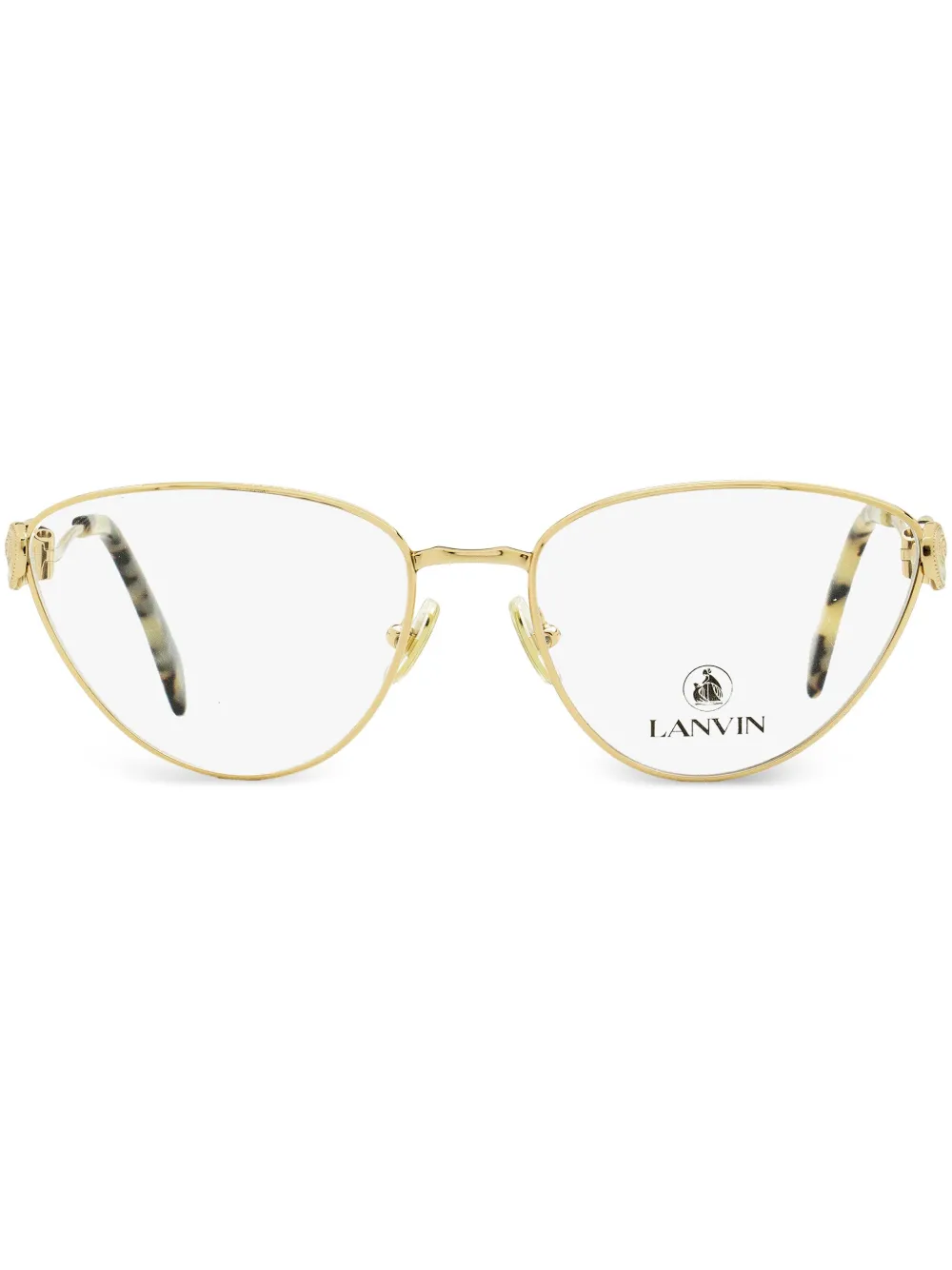 

Очки в оправе 'кошачий глаз' с логотипом Lanvin, золотой