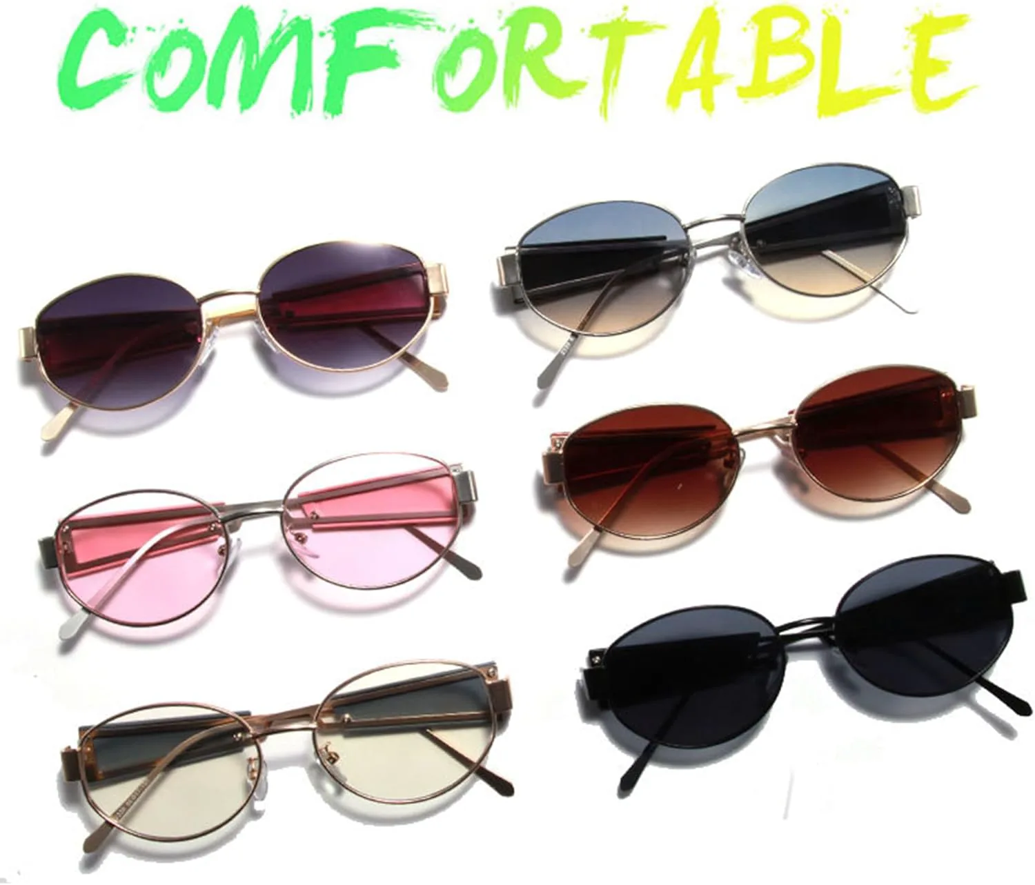 

bullabulling Ретро-панк квадратные солнцезащитные очки для женщин и мужчин, модные, трендовые, черные, с защитой от УФ-излучения UV400, цветные очки, C11