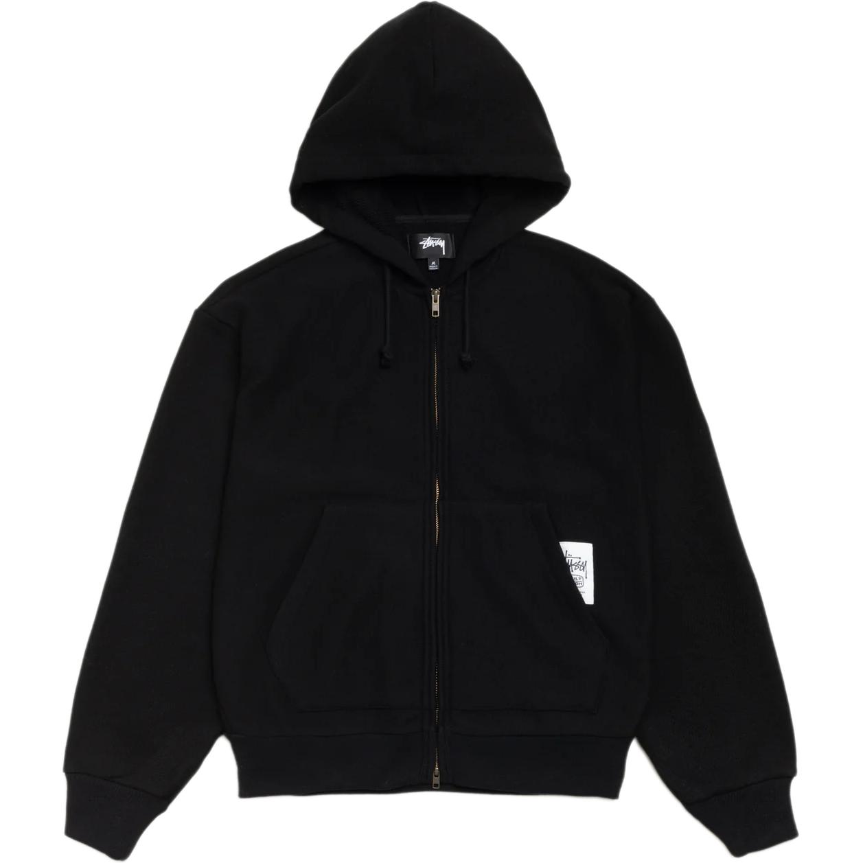 Толстовка с капюшоном на молнии, унисекс, коллекция FW25 PATCH Stussy, серый — фото 4
