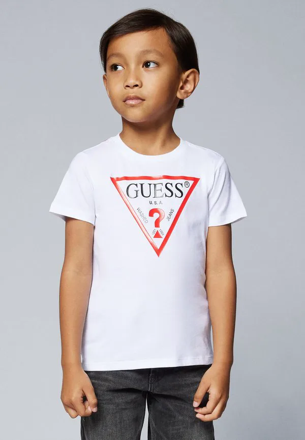 Детская футболка для мальчиков с принтом core Guess, Pure White