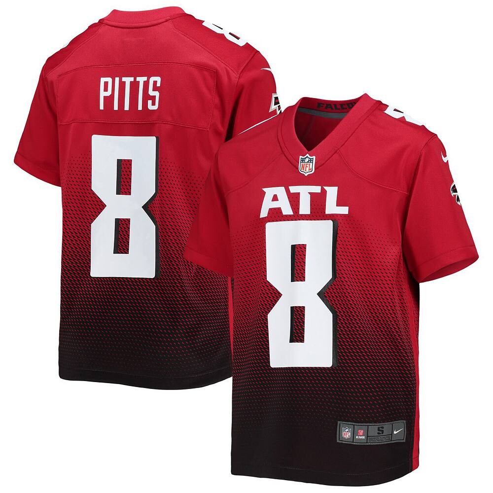 

Молодежная игровая майка Nike Kyle Pitts Red Atlanta Falcons, цвет Fal Red