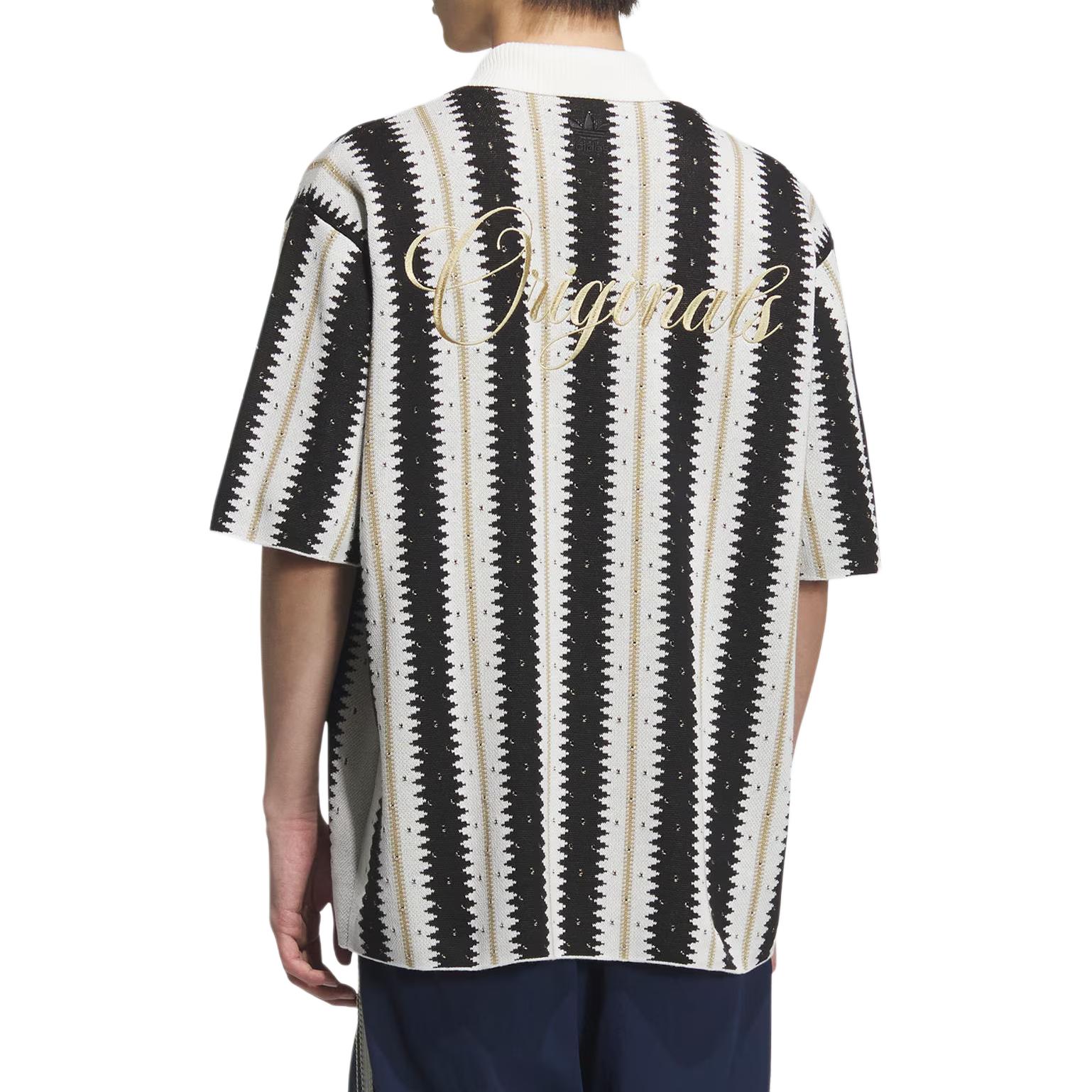 Футболка Resort Crochet мужская Adidas Originals, белый/черный — фото 3