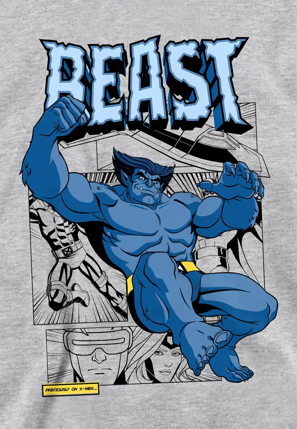 Детский худи Marvel X-Men Beast, серый — фото 2