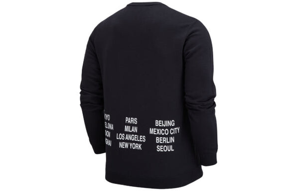 Толстовка Nike Unisex Nike Sportswear Logo Printing Round-neck Sweatshirt Black, мультиколор — фото 2