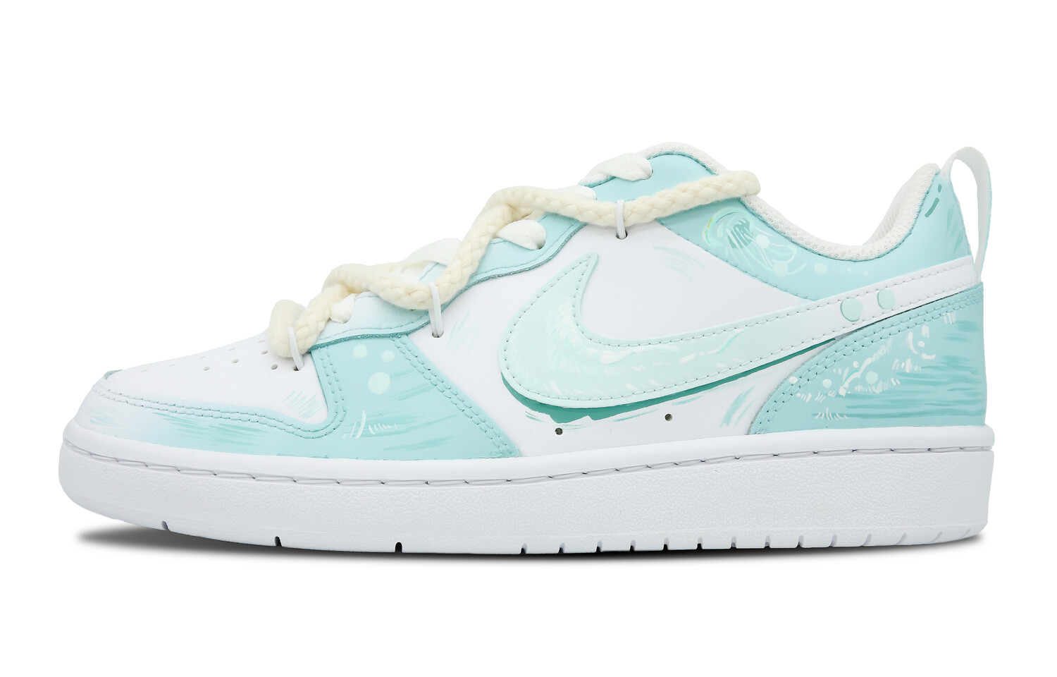 

Кроссовки Nike Court Borough Series Skateboard Shoes Women's Low-Top Blue
