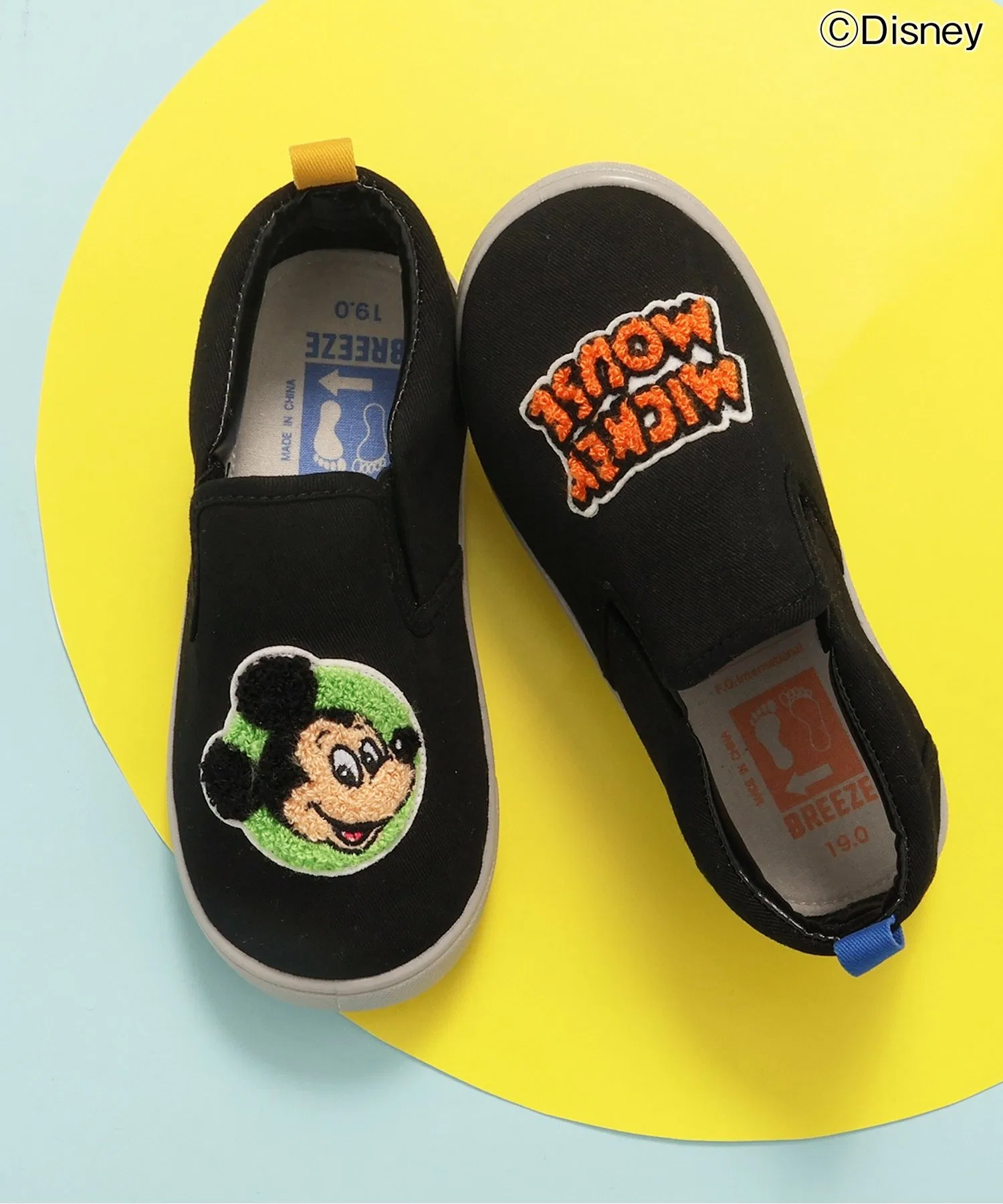 Детские слипоны Disney с аппликацией Микки Маус