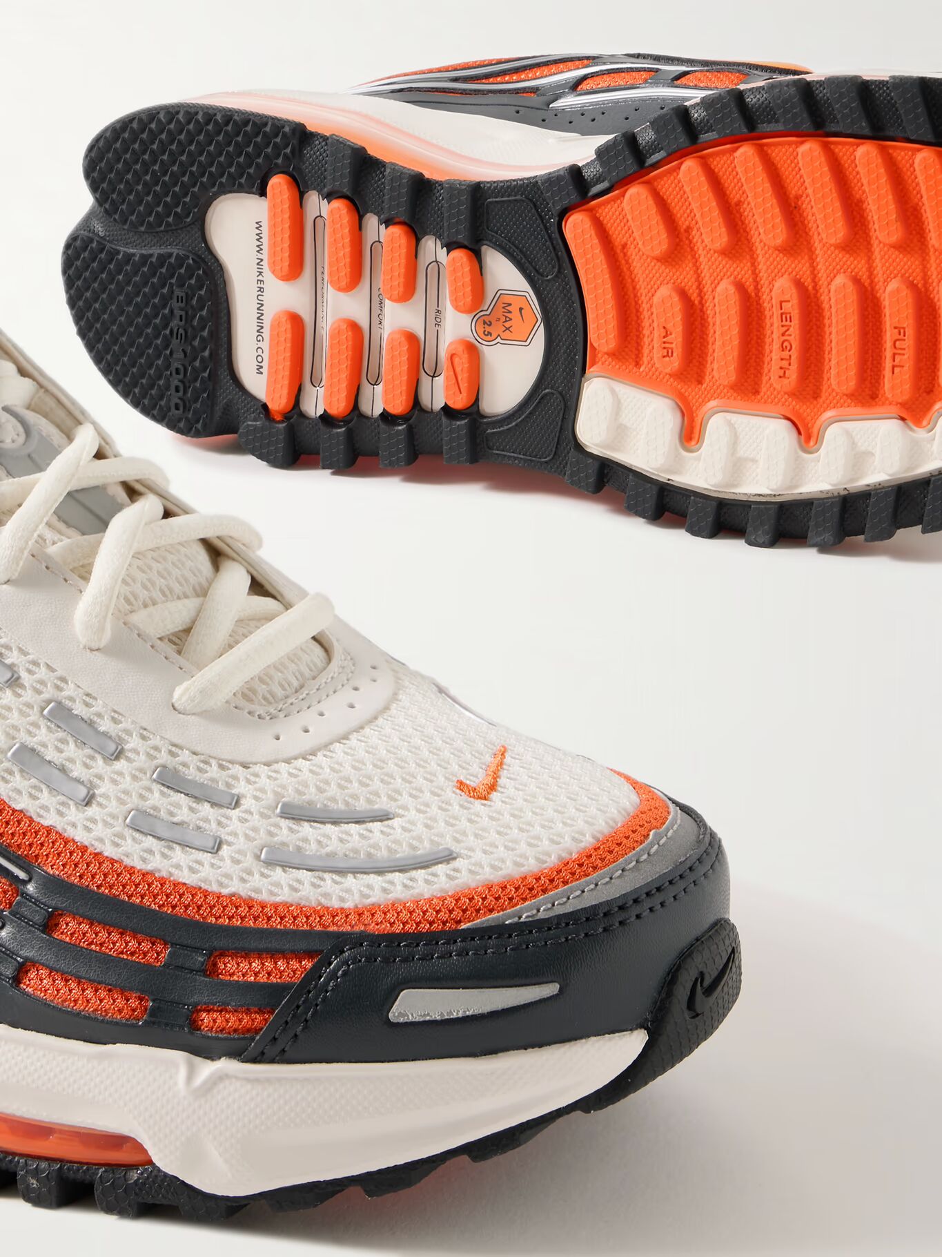 

Кроссовки Air Max TL 2.5 из кожи и сетки с резиновой отделкой NIKE, оранжевый