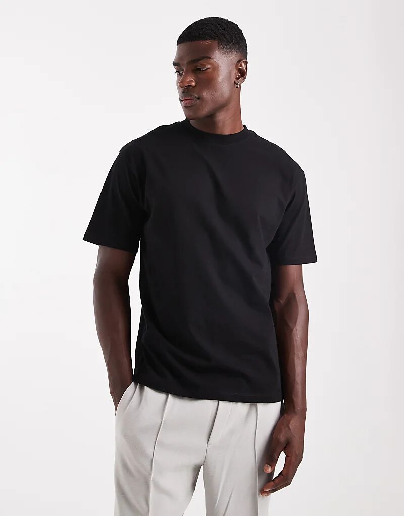 

Футболка ASOS DESIGN Essential с круглым вырезом черного цвета