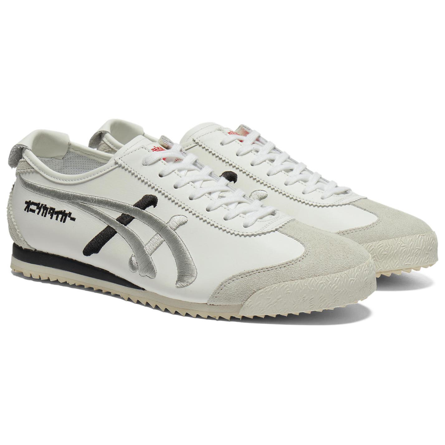 Onitsuka Tiger Мексико 66 нескользящие износостойкие низкие кеды унисекс белый серебристый, цвет White Silver — фото 3