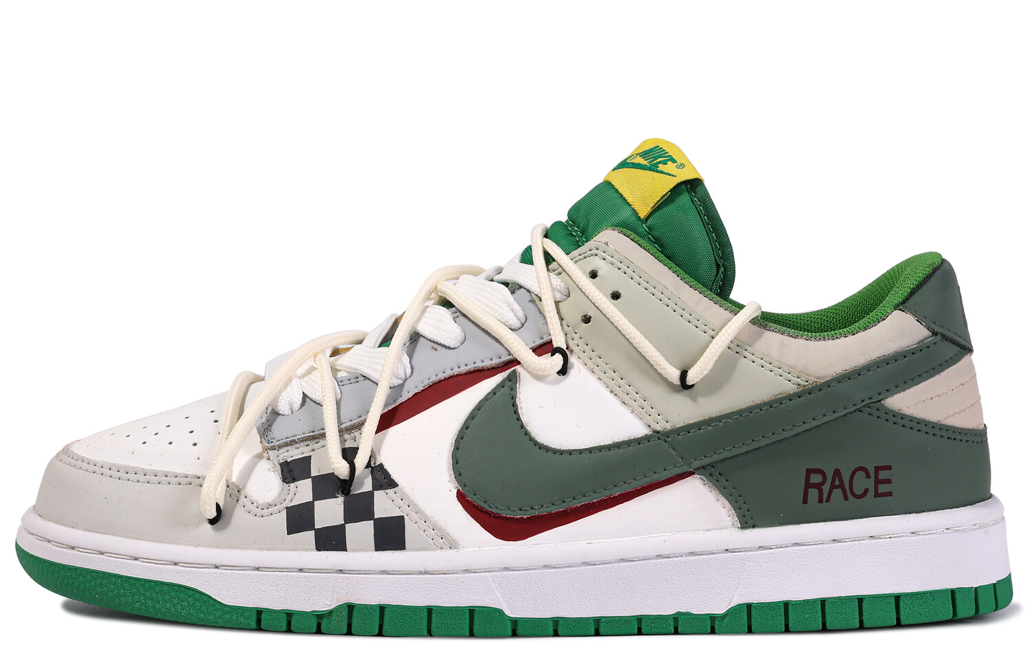 

Кроссовки для скейтбординга Dunk мужские с низким верхом зеленые/белые Nike, Зеленый, Кроссовки для скейтбординга Dunk мужские с низким верхом зеленые/белые Nike
