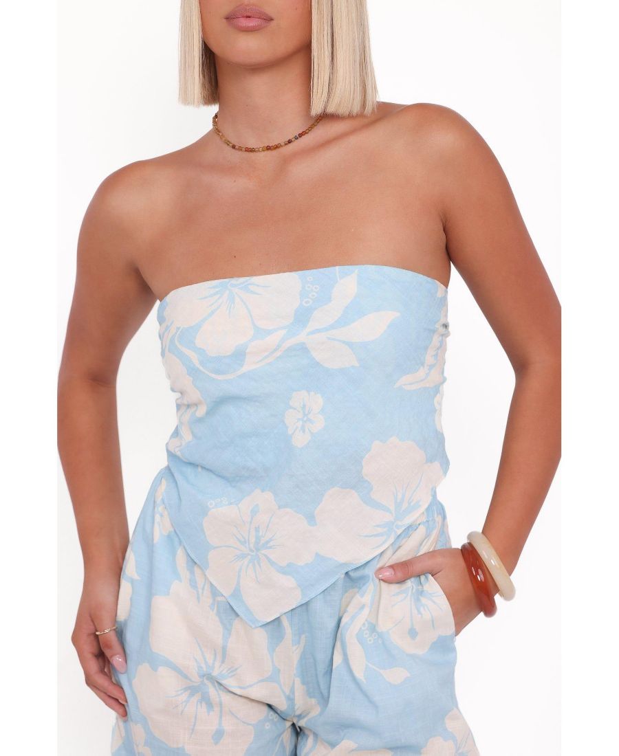 

Женский топ Lourdes Petal and Pup, Blue hibiscus