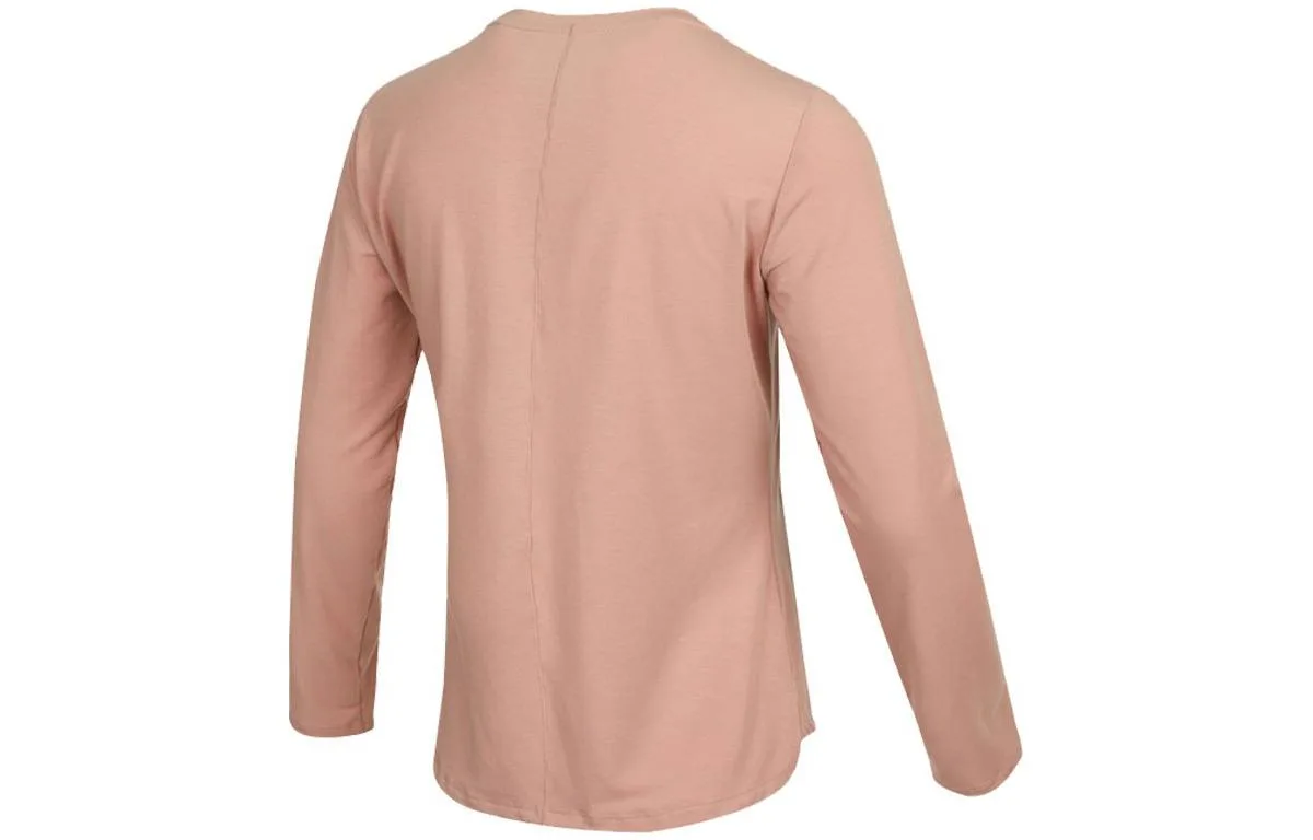 Nike Футболка с длинным рукавом Dri-FIT One Luxe Pullover Crewneck 'Rose Retro Gray' — фото 4