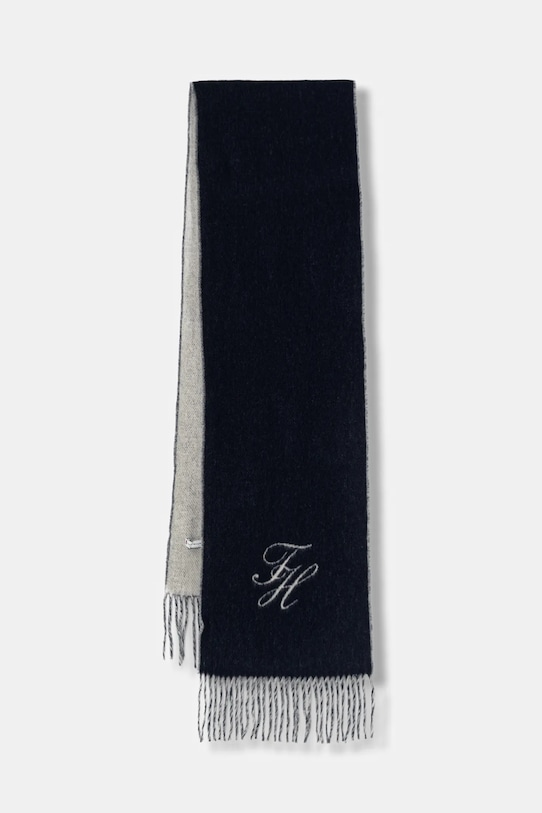 

Шерстяной шарф Tommy Hilfiger, темно-синий