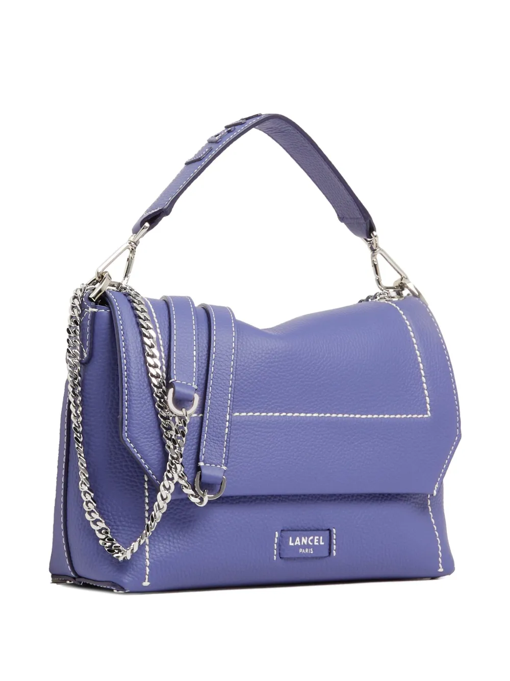 

Кожаная сумка-портфель Ninon с клапаном Lancel, синий