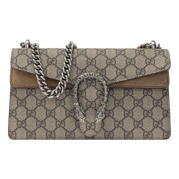 

Сумка gg dionysus small-sized single-shoulder bag grey/brown Gucci, коричневый
