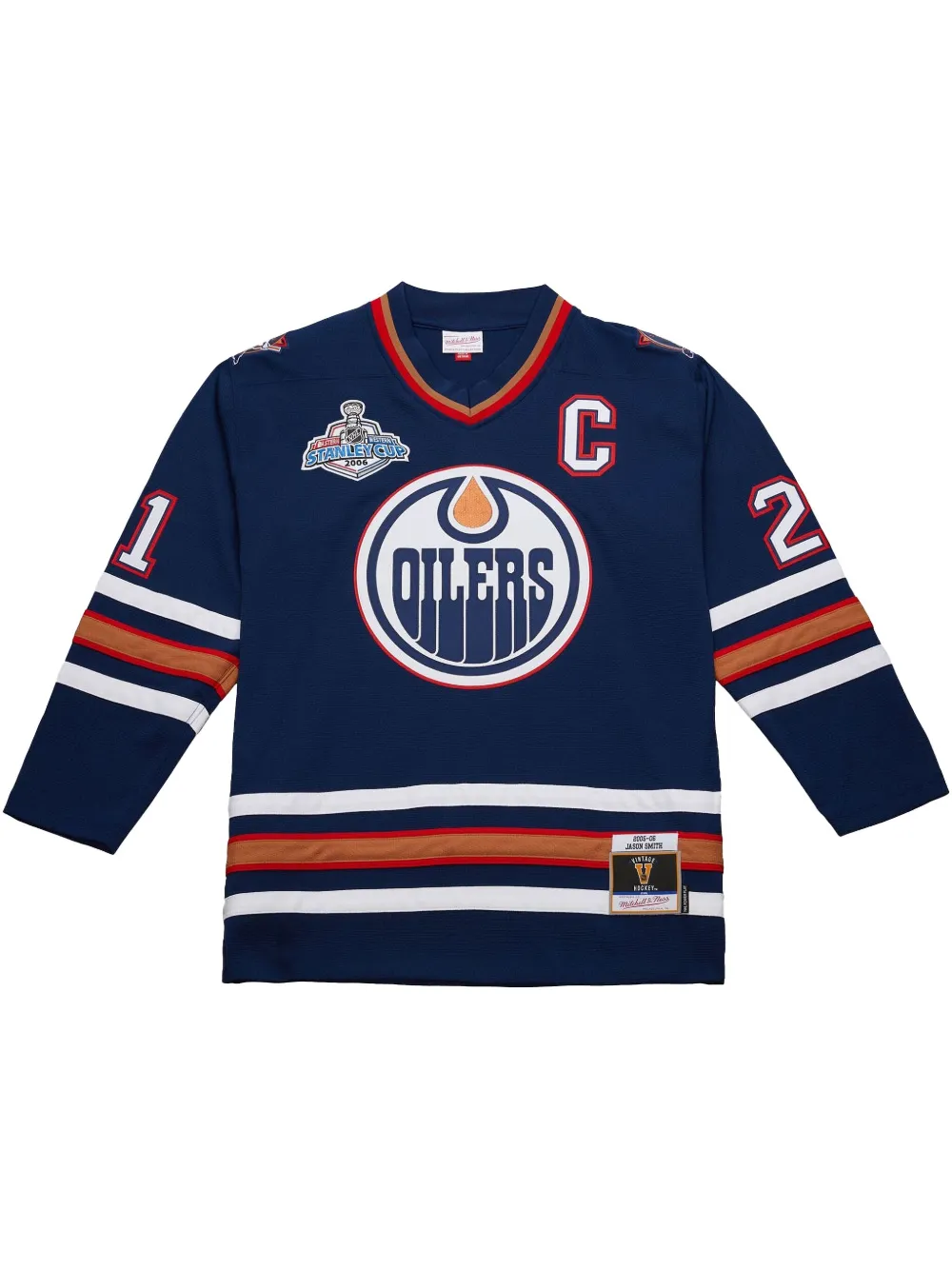 

Спортивная футболка Edmonton Oilers 2005/06 Ryan Smyth Mitchell & Ness, синий