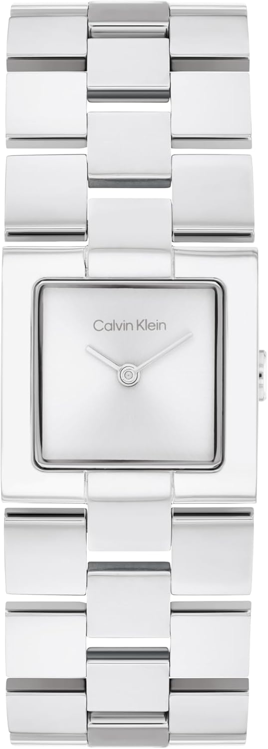 

Женские часы Calvin Klein CK Meridian - 22 мм, 2 часа, кварцевые, тонкие - браслет из нержавеющей стали - минималистичные, стильные - премиум-мода - подарок для нее, Silver