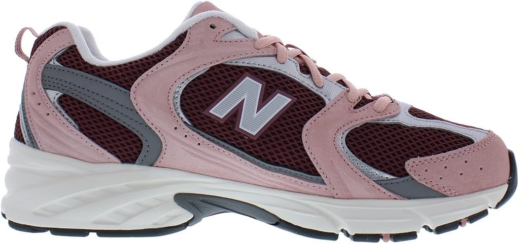 Мужские кроссовки New Balance 530 для ходьбы, серый/бордовый — фото 3