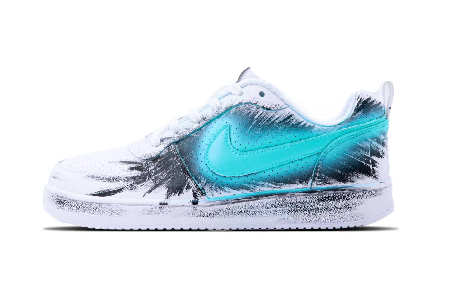 

Кроссовки Nike Court Borough Skateboarding Shoes Men Low-top Blue And Black, черный