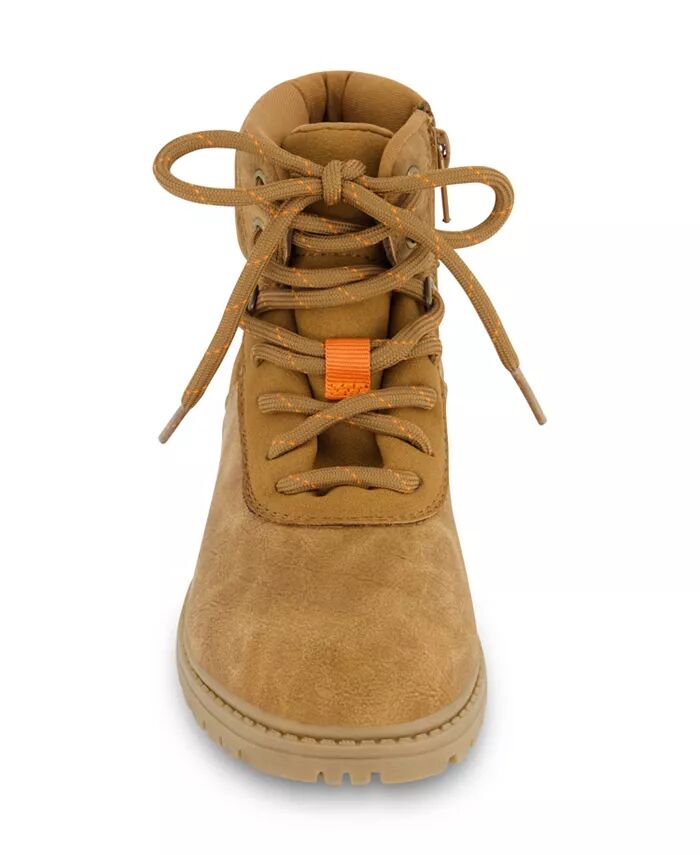 Ботинки Isaac Gabriel Lace Up для маленьких и больших мальчиков Kenneth Cole New York, коричневый — фото 3
