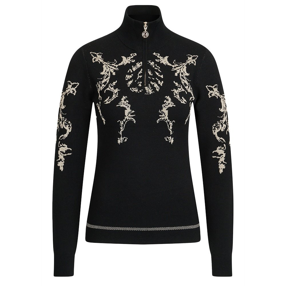 

Свитер Sportalm Madrid с застежкой-молнией на четверть длины (женский), Black