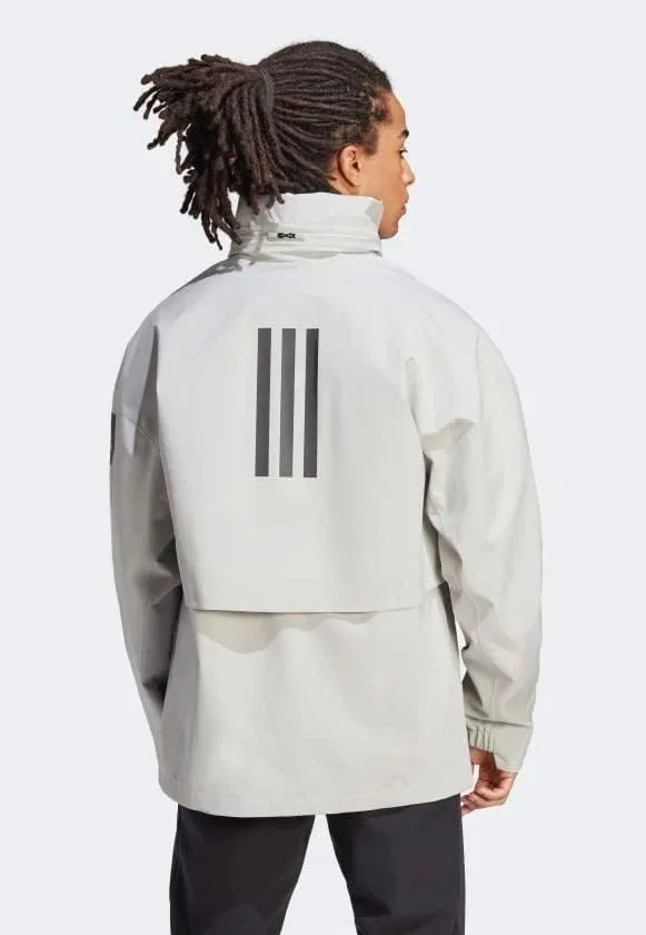 КУРТКА МУЖСКАЯ ADIDAS MYSHELTER RAIN.RDY, СЕРЫЙ МЕТАЛЛ — фото 2