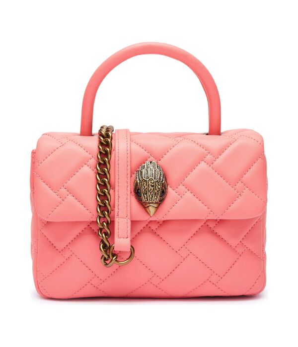 

Кожаная сумочка мини кенсингтон Kurt Geiger, розовый