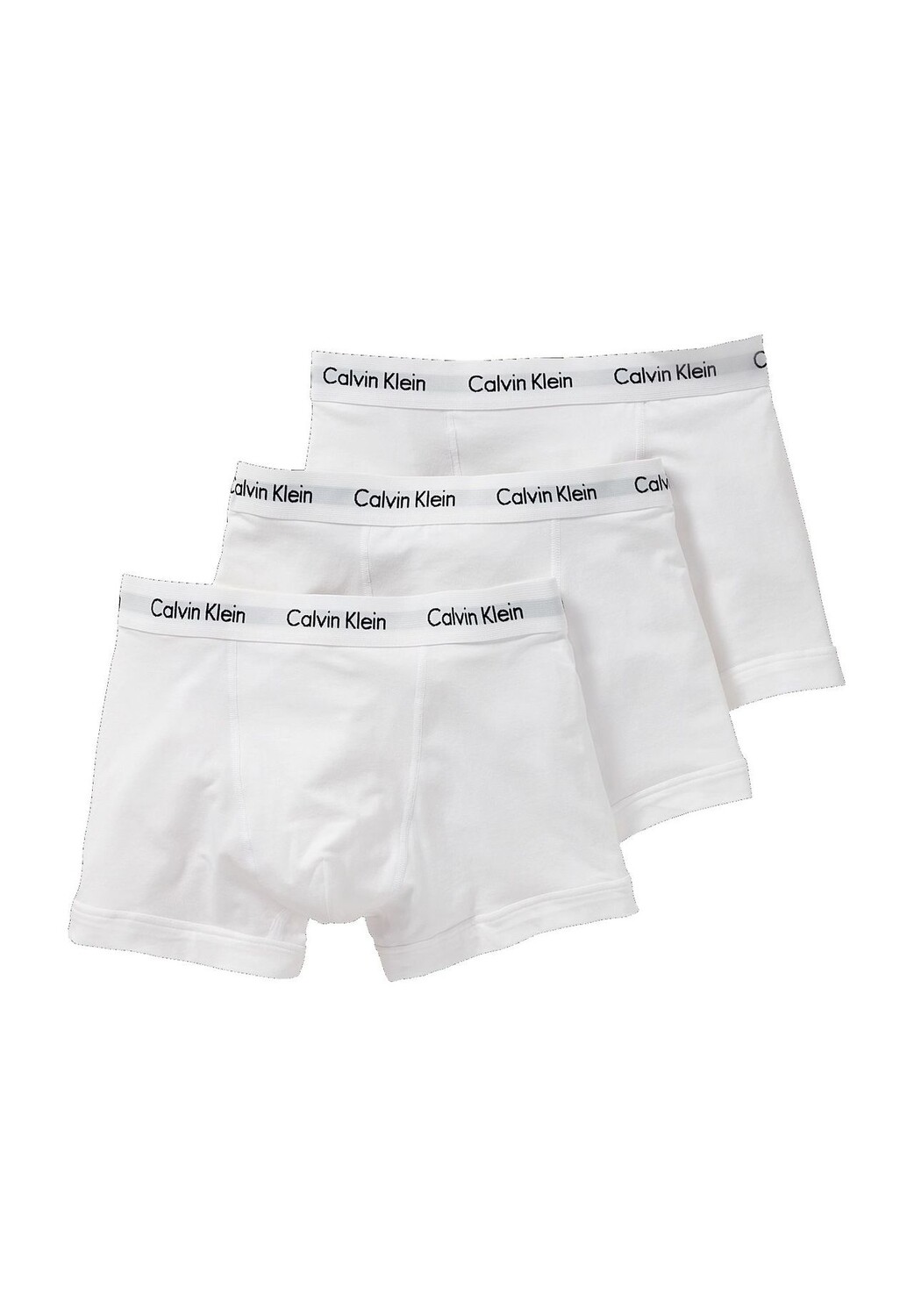 

Трусы эластичные из хлопка, короткие, 3 шт., мужские Calvin Klein, белый