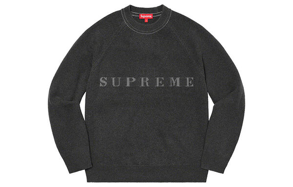 

Свитер stone washed sweater 'black' Supreme, черный