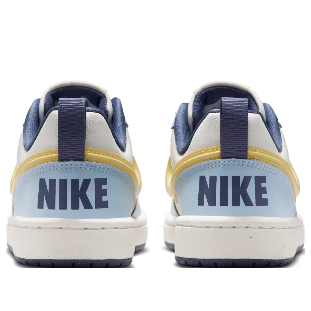 Кроссовки (GS) Nike Court Borough Low Recraft 'Sail Soft Yellow Celestine Blue' — фото 3